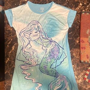 Wonder Nation Blue Mermaid Kids Pajama Nightgown